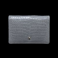 Business cardholder :Silver Edition 2つ折り名刺ケース(シルバー) 