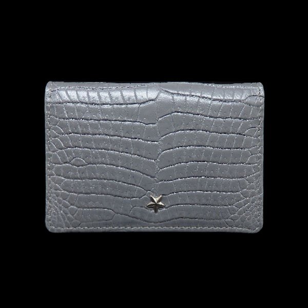 画像1: Business cardholder :Silver Edition 2つ折り名刺ケース(シルバー)  (1)