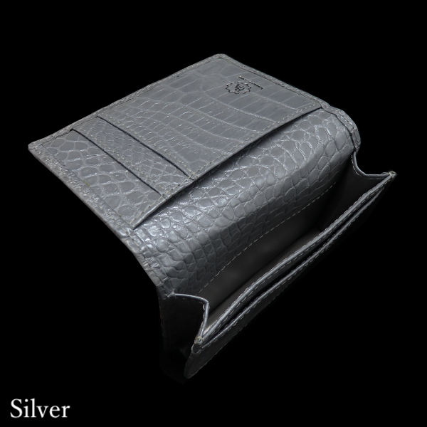 Business cardholder :Silver Edition2つ折り名刺ケース(シルバー 